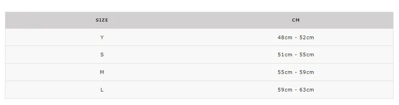 Fox Clothing Mainframe Helmet Sizing Guide